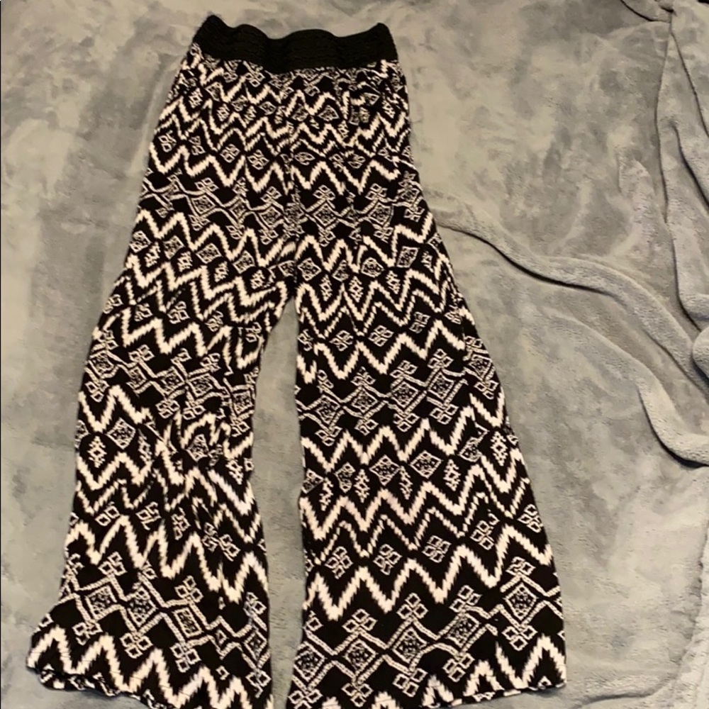 Black and White boHo bottoms